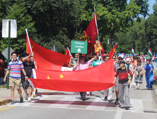 Chinese Cultural Garden in Parade of Flags at One World Day